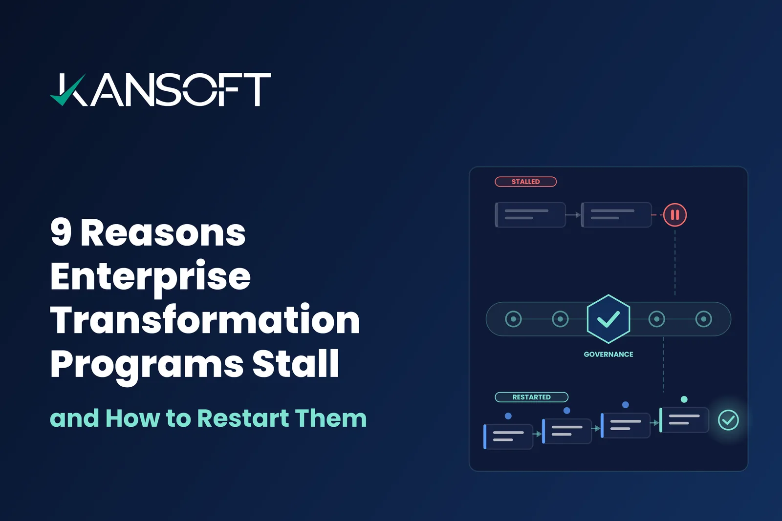 9 Reasons Enterprise Transformation Programs Stall — and How to Restart Them